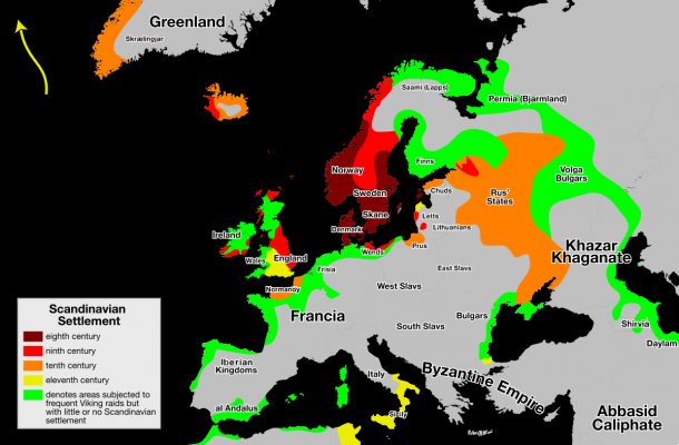 Invasioni di Vikingas in Europa Riepilogo