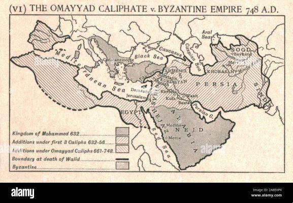 Caratteristiche del califfato omayya e mappa