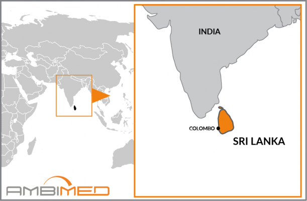 Dov'è lo Sri Lanka sulla mappa