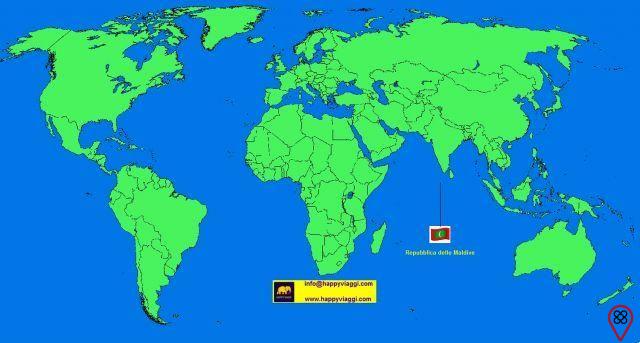 Dove sono le Maldive sulla mappa