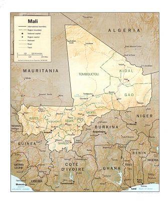 Dov'è il Mali sulla mappa