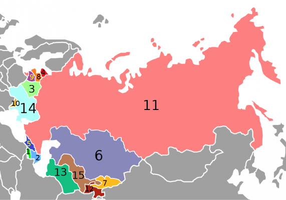 Paesi che appartenevano all'Unione Sovietica