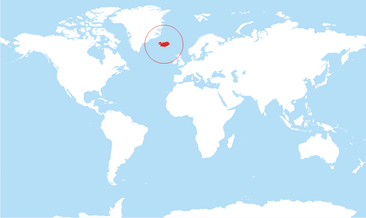 Dov'è l'Icelanda nella mappa