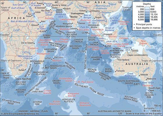 Ocean Indian Posizione e caratteristiche